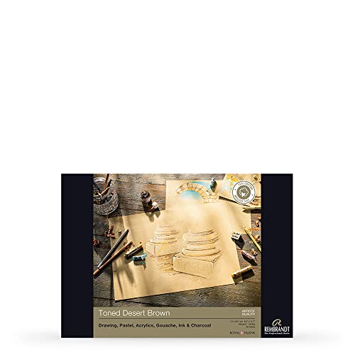 Talens Toned Desert Brown, A4, 50 Blatt, 180g/m² von Talens
