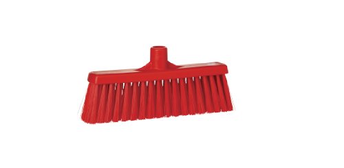 Vikan 31664 Medium Sweep Floor Broom Head, Polypropylene Block, 12-1/4" Polyester Bristle, Red von Vikan