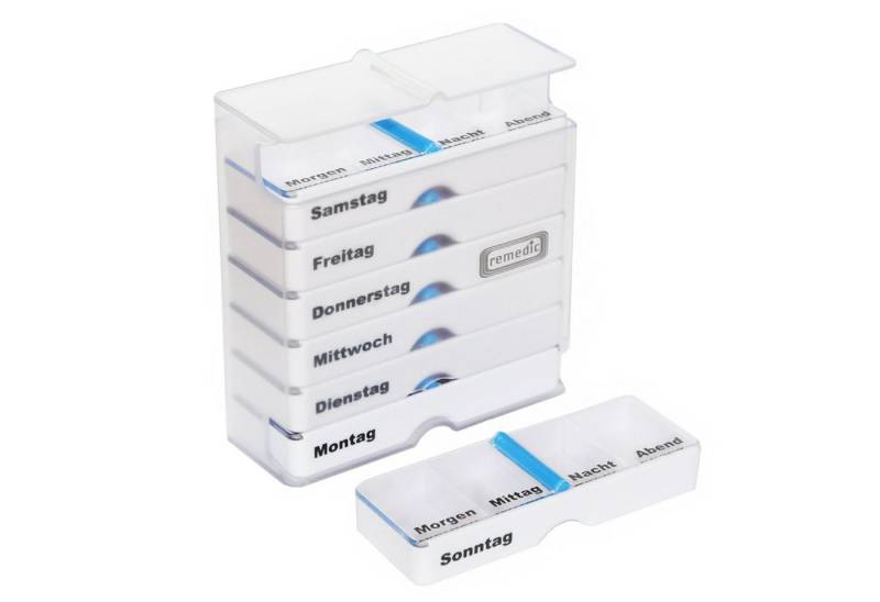Remedic Pillendose Medikamentendispenser/ Tablettenbox / Pillendose für 7 Tage von Remedic