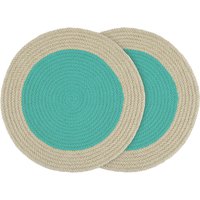 Remember - Baumwoll-Tischsets, mint (2er-Set) von Remember
