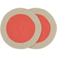 Remember - Baumwoll-Tischsets, raspberry (2er-Set) von Remember