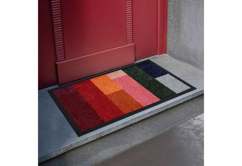 Remember Fußmatte Remember Fußmatte 50 x 75 cm, Modell NERO, Rechteckig, Höhe: 7 mm, In- und Outdoor, waschbar bei 40° Grad und trocknergeeignet von Remember
