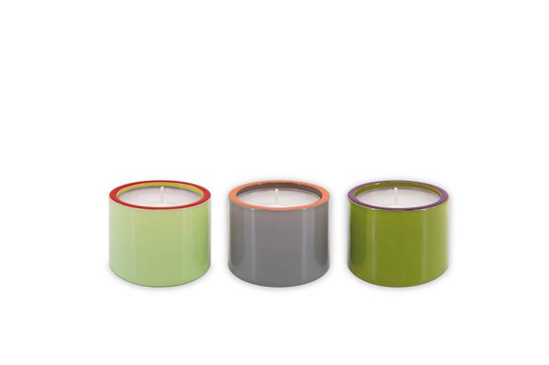 Remember Kerzenhalter Remember Glaslichter 3er-Set - Set 02 (3 St), Glaskerzenhalter 3-teilig verschiedene Farbkombinationen von Remember