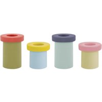 Remember - Kerzenhalter-Set Pippo, mehrfarbig (4er-Set) von Remember
