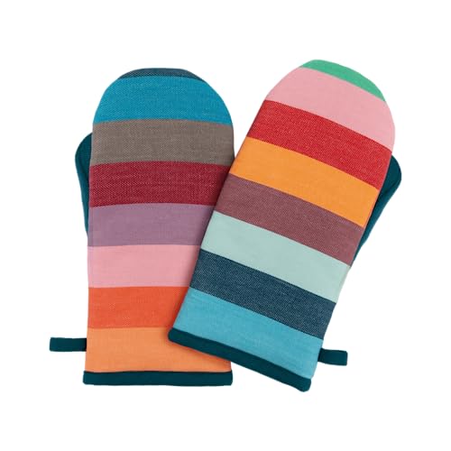 Remember Ofenhandschuhe - Hochwertige Topfhandschuhe aus hitzebeständigem Material für den perfekten Schutz in der Küche - farbenfrohes 2er Set Remember Ofenhandschuhe - Hochwertige Topfhandschuhe aus hitzebeständigem Material für den perfekten Schutz in der Küche - farbenfrohes 2er Set von Remember