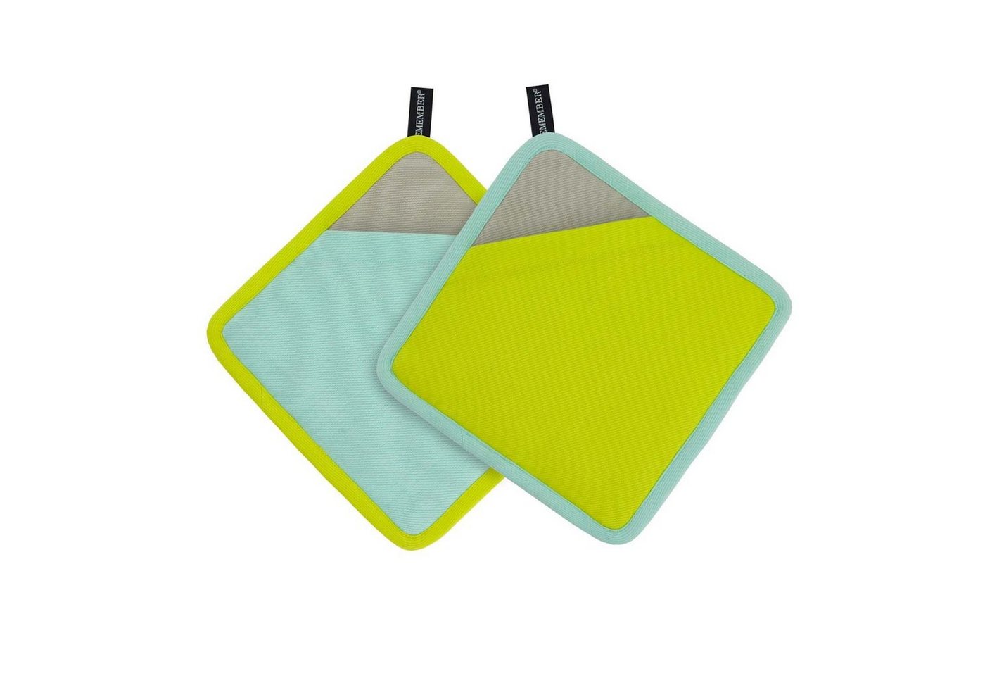 Remember Topflappen Lemon, (2er Set) von Remember