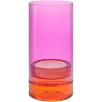 Remember - Windlicht Lys, Ø 9 x H 19,3 cm, pink von Remember