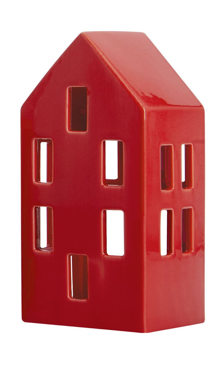 Teelichthaus 8x17x7 cm Nyhavn Red von Remember