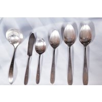 Oneida Grosvenor Silberplatten Servier Set 1921 Community Plate, 6 Stück von RemembrancesofYours