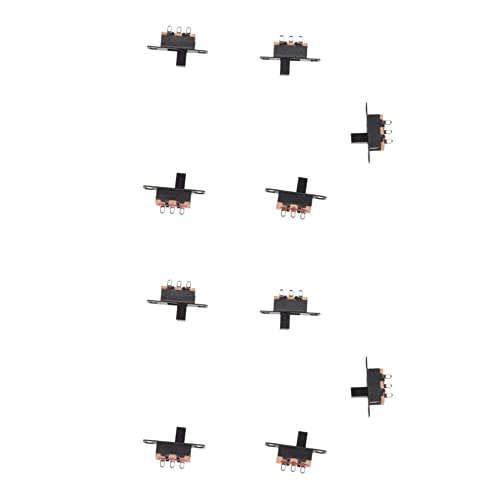 Remingtape 10 Stueck 50V 0.5A 3-Pin 2-Position On/Off 1P2T SPDT Schiebeschalter von Remingtape