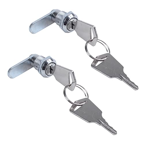 Remingtape 2X Cam Lock Schreibtischschublade Schloss 16MM + 2 Keys fuer Arcade Schrank Mailbox File Cabinet von Remingtape