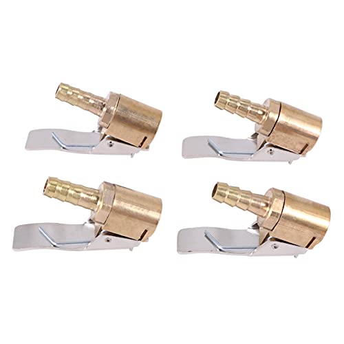 Remingtape 4 Stücke 6 Mm Auto Luft Pumpe Chuck Clip Auto Reifen Reifen Füller Ventil Stecker Auto Offenen Messing Stem Reifen von Remingtape