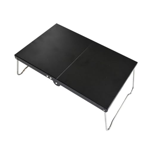 Remingtape Tragbarer Klapptisch für Camping, Kleine Couchtische, Ultraleicht, für Den Außenbereich, Wandern, Picknicktisch, Mini-Tisch, Schwarz von Remingtape
