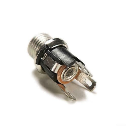 10 Stück weibliche Metall-Gleichstrom-Steckverbinder 5 x 2 1 mm Buchse mit Unterlegscheibe und Sechskantmutter, geeignet für 3 A 24 V DC Stromverbrauch von RemixAst