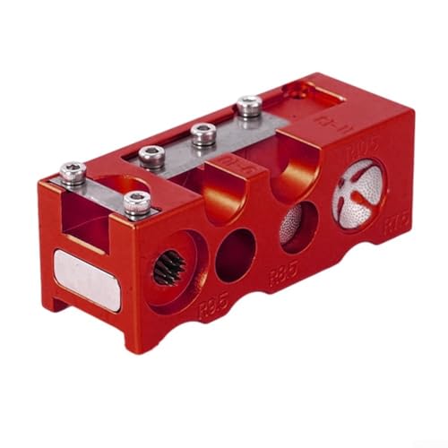 16-in-1 Aluminiumlegierung Pool und Snooker Queue Tip Shaper Professionelle Multifunktions-Reparatur- und Polierwerkzeug für Billardspieler (rot) von RemixAst