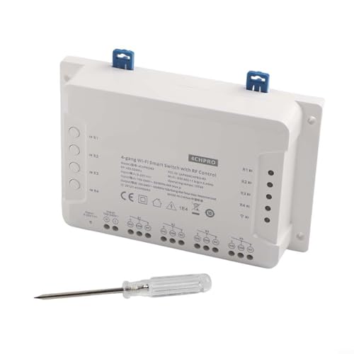 433 MHz RF Remote 4CH PRO R3 4 Gang Intelligent Switch With Network Control, Multi Mode Operation, And Voice Assistant Compatibility For Smart Homes 433 MHz RF Remote 4CH PRO R3 4 Gang Intelligent Switch With Network Control, Multi Mode Operation, And Voice Assistant Compatibility For Smart Homes von RemixAst