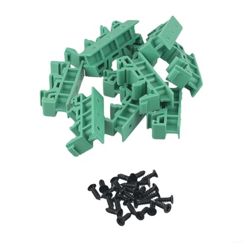 5 Sets DRG01 Montagewinkel für Leiterplatten mit DIN 35 Schienenadapter und Schrauben für stabile Befestigung von RemixAst