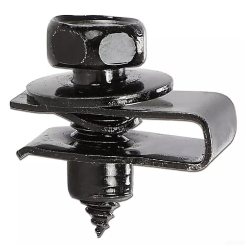 50 Stück 1/4-Zoll-Körperschrauben und U-Mutter-Clips, Kotflügelschrauben, Motor-Unterabdeckung, Spritzschutz-Körperschrauben 50 Stück 1/4-Zoll-Körperschrauben und U-Mutter-Clips, Kotflügelschrauben, Motor-Unterabdeckung, Spritzschutz-Körperschrauben von RemixAst