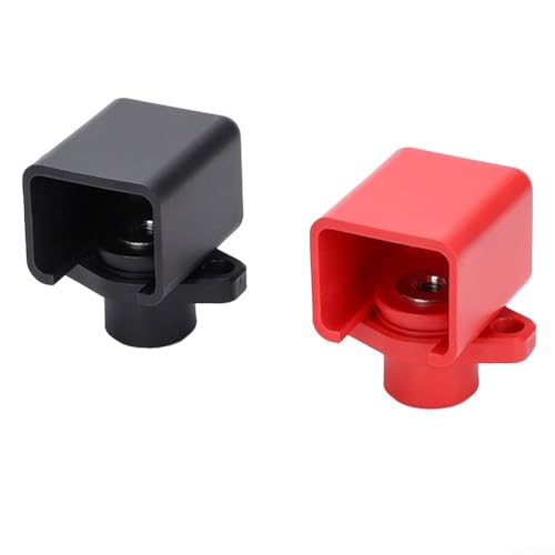 500A Batterieklemmenblock mit Schutzabdeckung, schwer entflammbares Material für erhöhte Sicherheit und Haltbarkeit (schwarz) von RemixAst