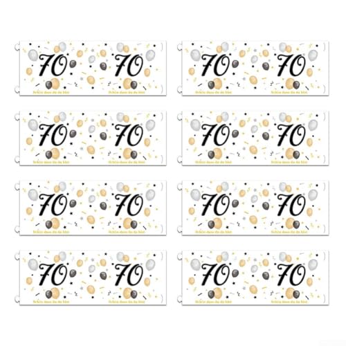8-teiliges Tischlaternen-Lampenschirm-Set, verschönern Sie Ihre Heimdekoration mit Charme für Teelichter, Kerzen (70 Jahre alt) von RemixAst