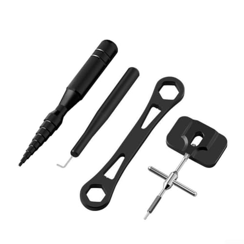 Angelrollenlager-Entfernungswerkzeug-Set mit Aluminiumlegierung und stoßfester Aufbewahrungsbox (schwarzes Set) von RemixAst