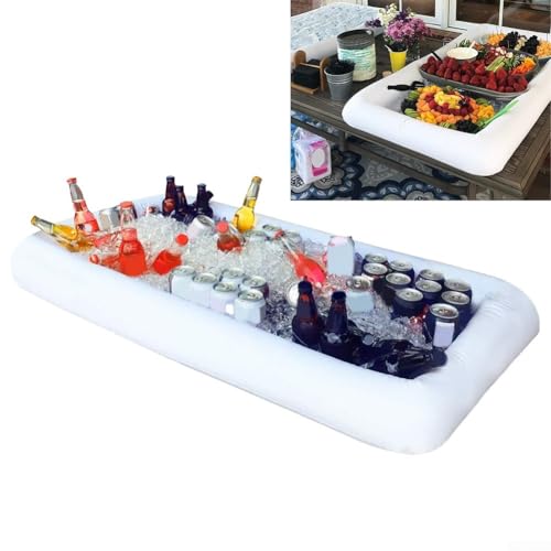 Aufblasbare Party-Eis-Buffetbar mit Drainagesystem, um Lebensmittel und Getränke stundenlang frisch zu halten, geeignet für Pool und Außenbereich von RemixAst