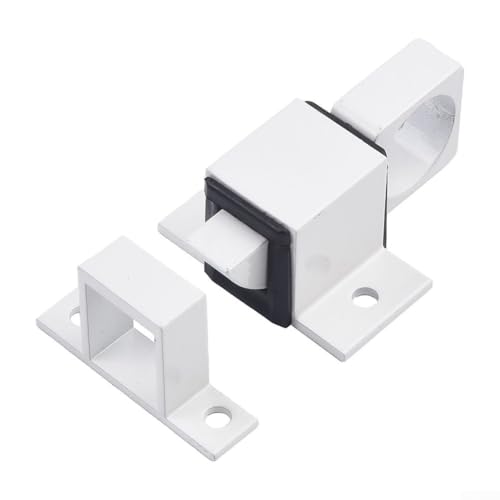 Automatischer Türriegel, 5er-Set, Aluminium-Legierung mit verbesserten Sicherheitsmerkmalen (weiß) von RemixAst