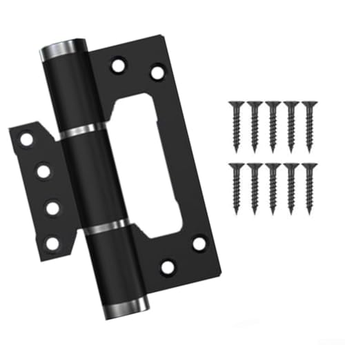 Automatischer hydraulischer Türschließer, unsichtbares Tür-Hydraulikscharnier, Aluminiumlegierung, robuste Schwingtürklappe, für schwere Holz- oder Metalltüren (13,2 × 9,2 × 1 cm) von RemixAst