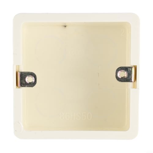 Benutzerfreundliche 1-Gang-Wandsteckdose, Lichtschalter-Einbaudose, kompakte Größe von 80 x 80 x 50 mm (172 x 80 x 50 mm) von RemixAst