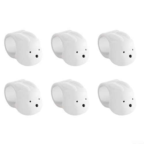 Bunny Dekorative Türstopper 6 Stück Wandmatten zum Schutz von Wänden und Möbeln für Türgriffe aus elastischem Silikonmaterial Bunny Dekorative Türstopper 6 Stück Wandmatten zum Schutz von Wänden und Möbeln für Türgriffe aus elastischem Silikonmaterial von RemixAst