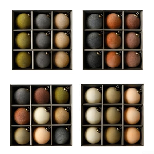 DIY Plüsch Weihnachtskugel-Set zum Aufhängen Dekoration, geeignet für Weihnachtsbaum, Kranz und saisonale Heimdekoration mit Möglichkeiten für personalisiertes Basteln (B) von RemixAst