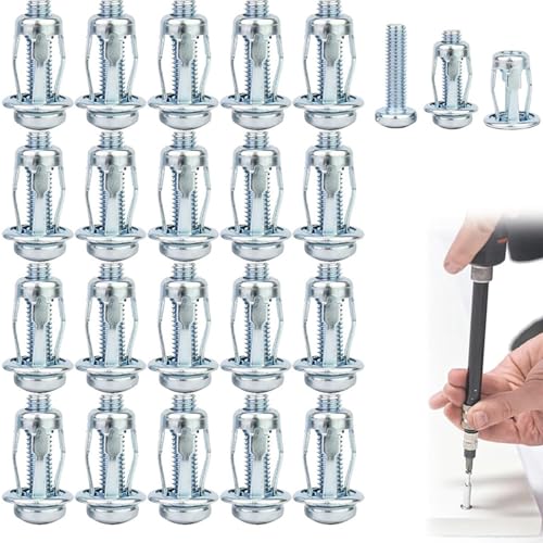 Dehnschrauben-Set mit innovativem Mutter-Design, 20 Stück, geeignet für alle Arten von Projekten (20 Stück m5 x 25) von RemixAst