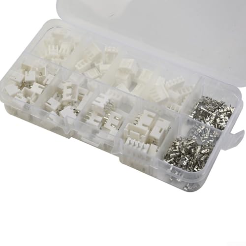 Diverse elektrische Anschlusspackung enthält insgesamt 250 Stück Verbindungsstifte und Buchsen von RemixAst