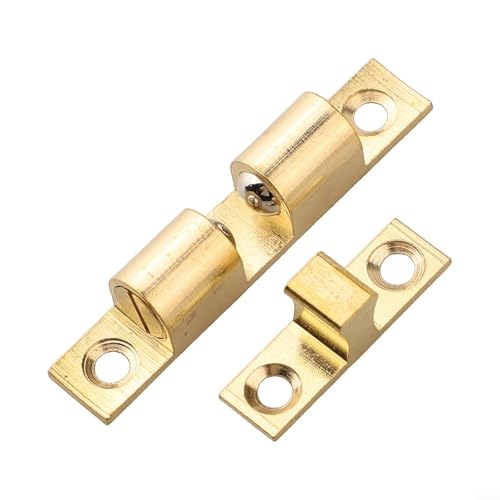 Doppelkugelschnäpper aus massivem Messing mit verstellbarer Spannung für Küchenschränke, Schränke und Möbeltüren mit sicherer und fester Passform (60 mm) von RemixAst