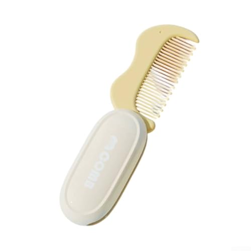 Doppelzweck-Kamm für die Fellpflege von Mensch und Katze, tragbares und ergonomisches Design zum Entfernen von Haar- und Haarballproblemen (gelb) von RemixAst