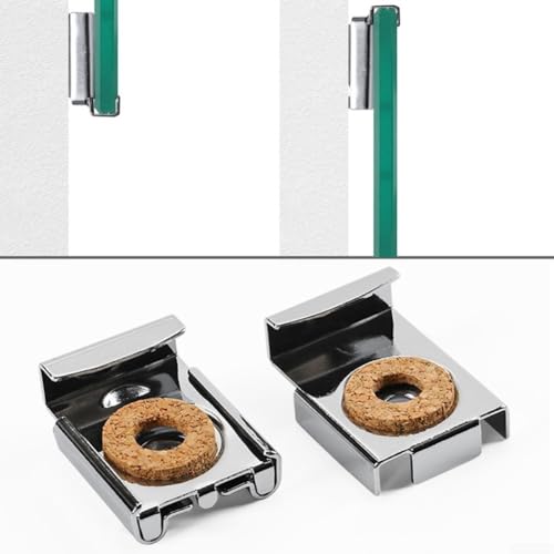 Edelstahl-Glasklemmen-Wandhalterungs-Set für rahmenlose Badezimmerspiegel, verstellbar, 4 x 6 mm Dicke, inklusive Schrauben, rostbeständig, strapazierfähig, wasserdicht Edelstahl-Glasklemmen-Wandhalterungs-Set für rahmenlose Badezimmerspiegel, verstellbar, 4 x 6 mm Dicke, inklusive Schrauben, rostbeständig, strapazierfähig, wasserdicht von RemixAst