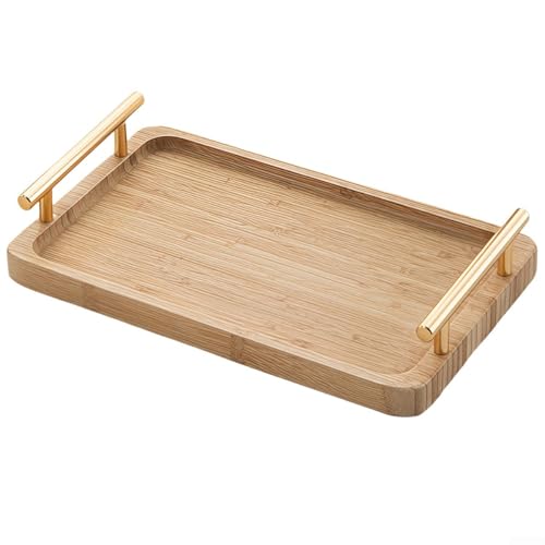 Eine würdige Ergänzung für jede Küche, elegantes Serviertablett aus Holz mit praktischen Tragefunktionen (40 x 30 cm) von RemixAst