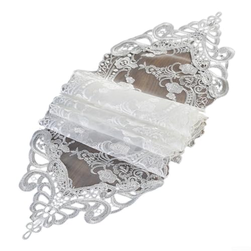 Exquisite Spitzen-Tischmatte mit elegantem Design, verschönert Ihre Inneneinrichtung (26 x 120 cm) von RemixAst