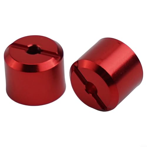Feinschneider-Mutter-Set aus Aluminiumlegierung für Kestrel, für Valiant, für Eagle II Baitcast-Rollen Reparaturen und Modifikationen (rot) von RemixAst