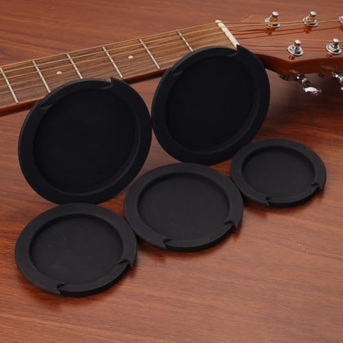 Flexible und weiche Silikon-Schalllochabdeckung für Akustikgitarre für optimale Nutzung (Blau 96 mm) von RemixAst