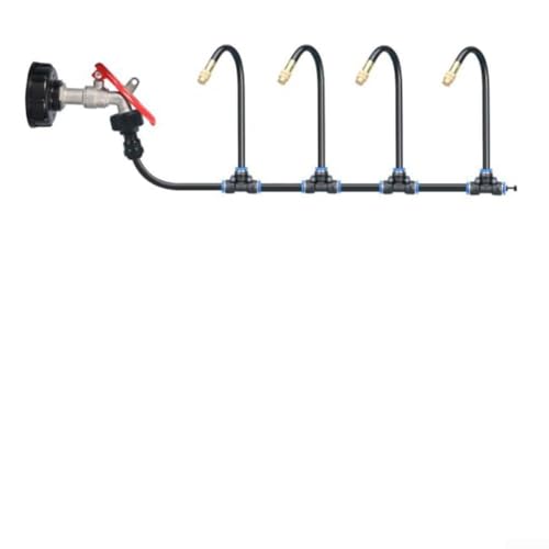 Gartensprüh-Set, Sprinkler integrierter automatischer Sprinkler, Gewächshaus, Garten, Rasenpflanze, verstellbares Gartensprühsystem (10 m) von RemixAst
