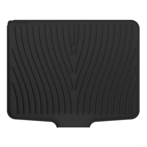 Große Silikon-Abtropfmatte, Abtropfmatte für Küchenspüle, mit abgeschrägtem Design, Wasserfiltersystem, rutschfest, hitzebeständig zum Schutz der Arbeitsplatte (40 x 33-2) von RemixAst