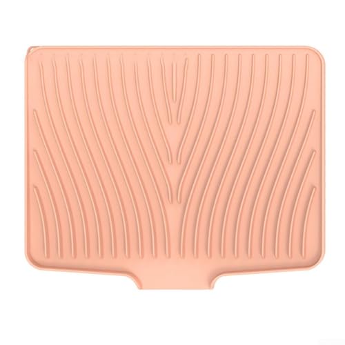 Große Silikon-Abtropfmatte, Abtropfmatte für Küchenspüle, mit abgeschrägtem Design, Wasserfiltersystem, rutschfest, hitzebeständig zum Schutz der Arbeitsplatte (40 x 33–5) von RemixAst