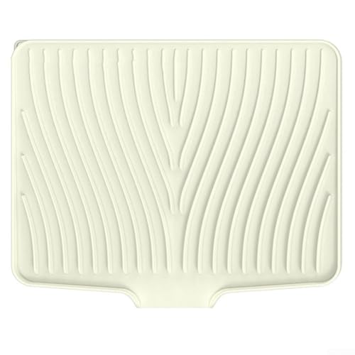 Große Silikon-Abtropfmatte, Abtropfmatte für Küchenspüle, mit abgeschrägtem Design, Wasserfiltersystem, rutschfest, hitzebeständig zum Schutz der Arbeitsplatte (50–3) von RemixAst