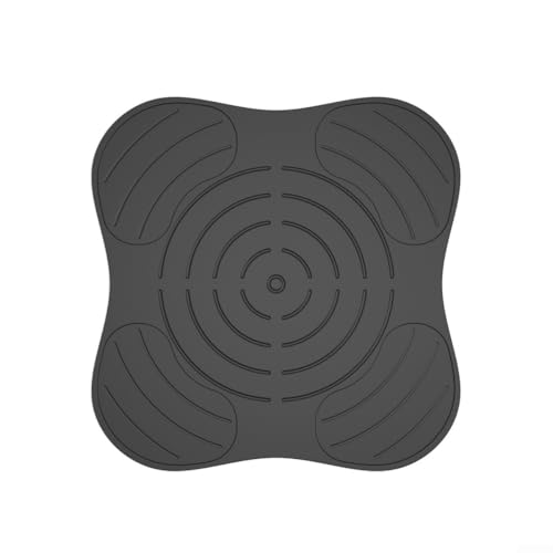 Hitzeschutzmatte aus Silikon für die Fritteuse, rutschfestes Design für Stabilität und einfache Wartung (schwarz) von RemixAst