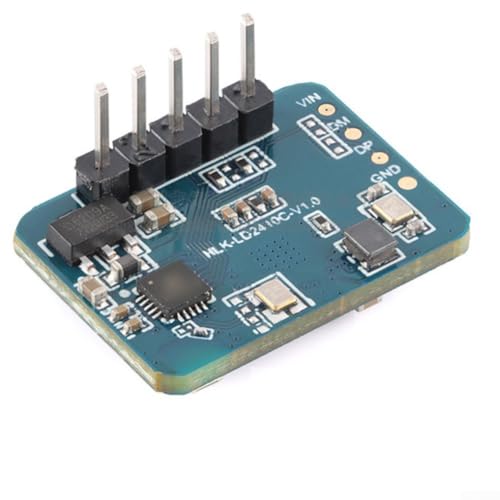Human Presence Sensor Module LD2410C using FMCW technology, suitable for indoor environments, detects motions and static presence, serial output at 3 3V von RemixAst