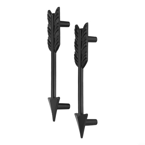 Kleiderschrankgriff-Set aus Zinklegierung mit einzigartigem Schleifen-Design, 2 Stück, Heim-Upgrade (128 mm schwarz) von RemixAst