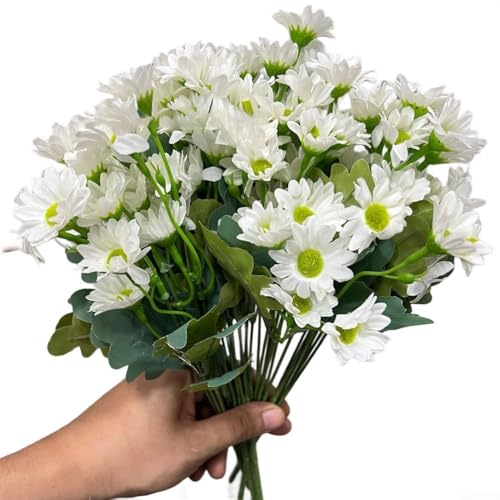 Künstliche Blumen, Sonnenuntergang Mütter im Freien, Seidenblumen, Blumenstrauß, 35 cm, künstliche Mütter mit flexiblen Stielen, wasserdichtes Herbstblumen-Dekor für Veranda, Terrasse, Hochzeiten Künstliche Blumen, Sonnenuntergang Mütter im Freien, Seidenblumen, Blumenstrauß, 35 cm, künstliche Mütter mit flexiblen Stielen, wasserdichtes Herbstblumen-Dekor für Veranda, Terrasse, Hochzeiten von RemixAst