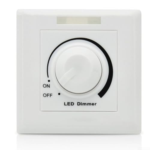 LED-Dimmer für einfarbige Streifen, 12 V, 24 V, Drehknopf mit flackerndem Beleuchtungserlebnis von RemixAst
