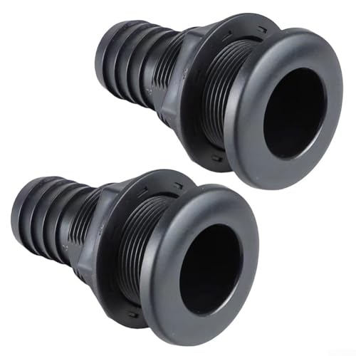 Marine Through Rumpf Connector 2Pcs ABS Fittings for Optimal Water Flow Management (3/4IN) von RemixAst